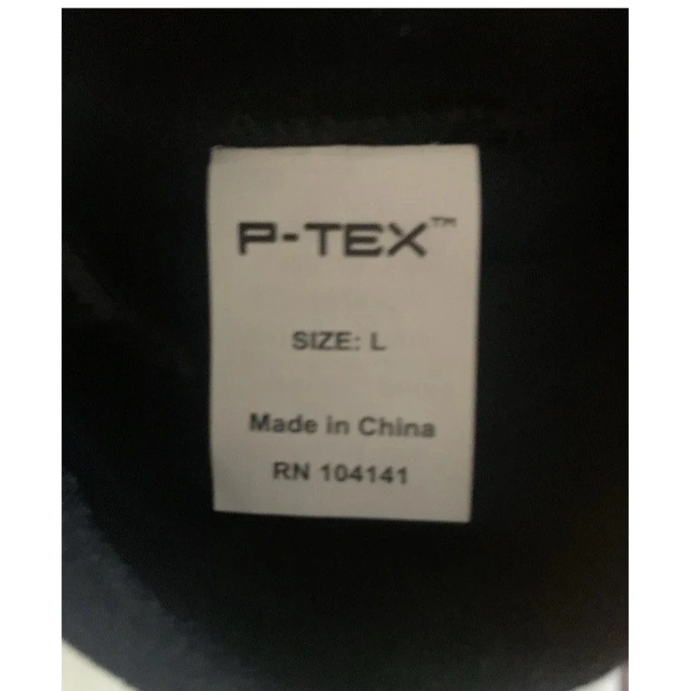 P-TEX Pro Knit Compression Calf Sleeves Black Gray Large Pair RN 104141